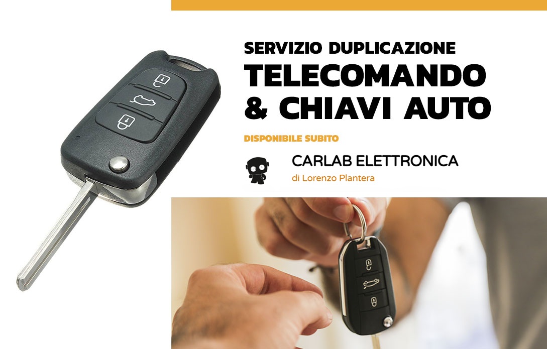 Duplicazione chiavi e telecomandi auto